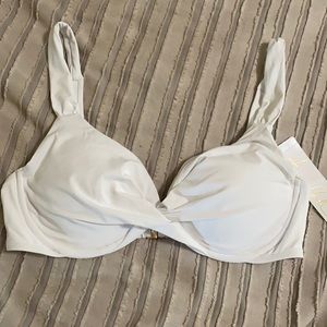 Anne Cole bikini top, white, size 36C